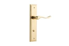 10426P85 - Stirling Lever - Stepped Backplate - Polished Brass - Privacy