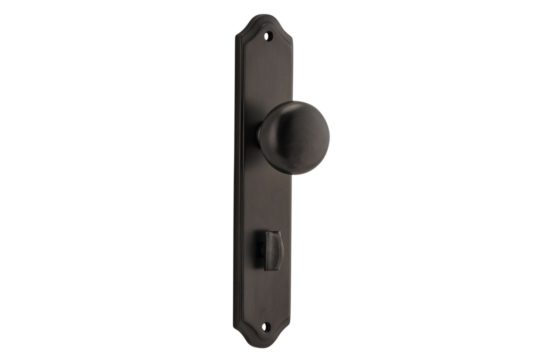 10828P85 - Cambridge Knob - Shouldered Backplate - Signature Brass - Privacy