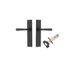 12880KPASS60 - Copenhagen Lever - Chamfered Backplate Passage Kit - Matt Black - Passage