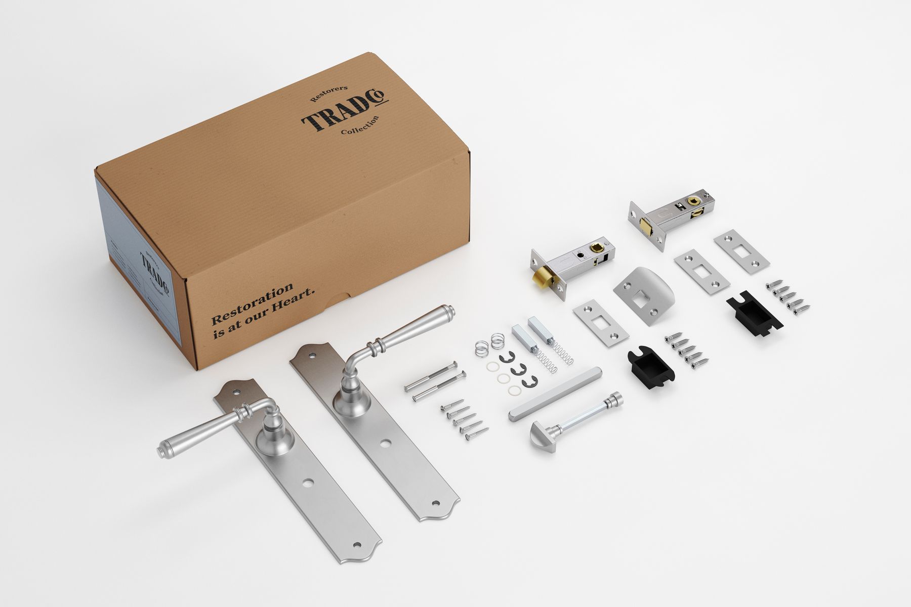 Reims Lever - Long Backplate Privacy Set