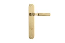 16268P85 - Brunswick Lever - Oval Backplate - Brushed Gold PVD - Privacy
