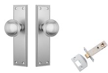 Milton Door Knob - Long Backplate Passage Set