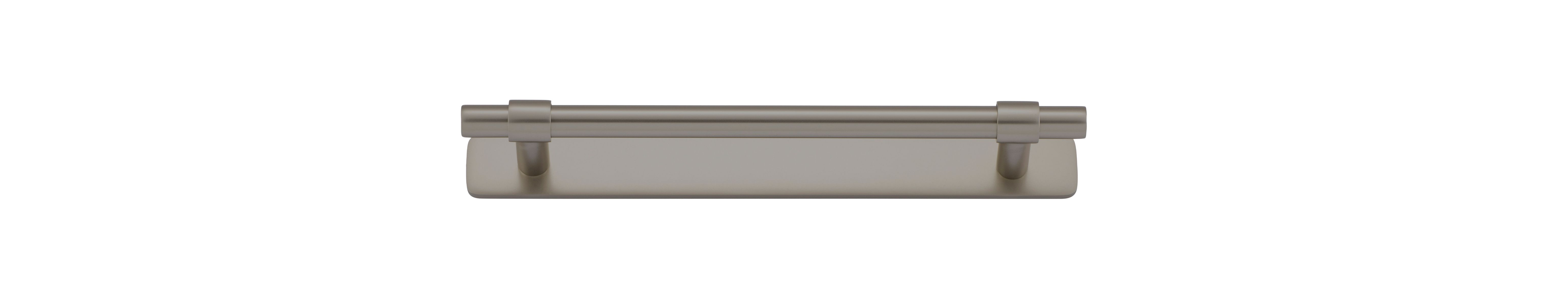 16953B - Helsinki Cabinet Pull with Backplate - CTC160mm - Graphite PVD