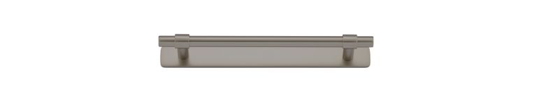 16953B - Helsinki Cabinet Pull with Backplate - CTC160mm - Graphite PVD