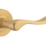 20796KIBPRIV60 - Stirling Lever - Round Rose (Inbuilt Privacy) - Brushed Brass - Privacy