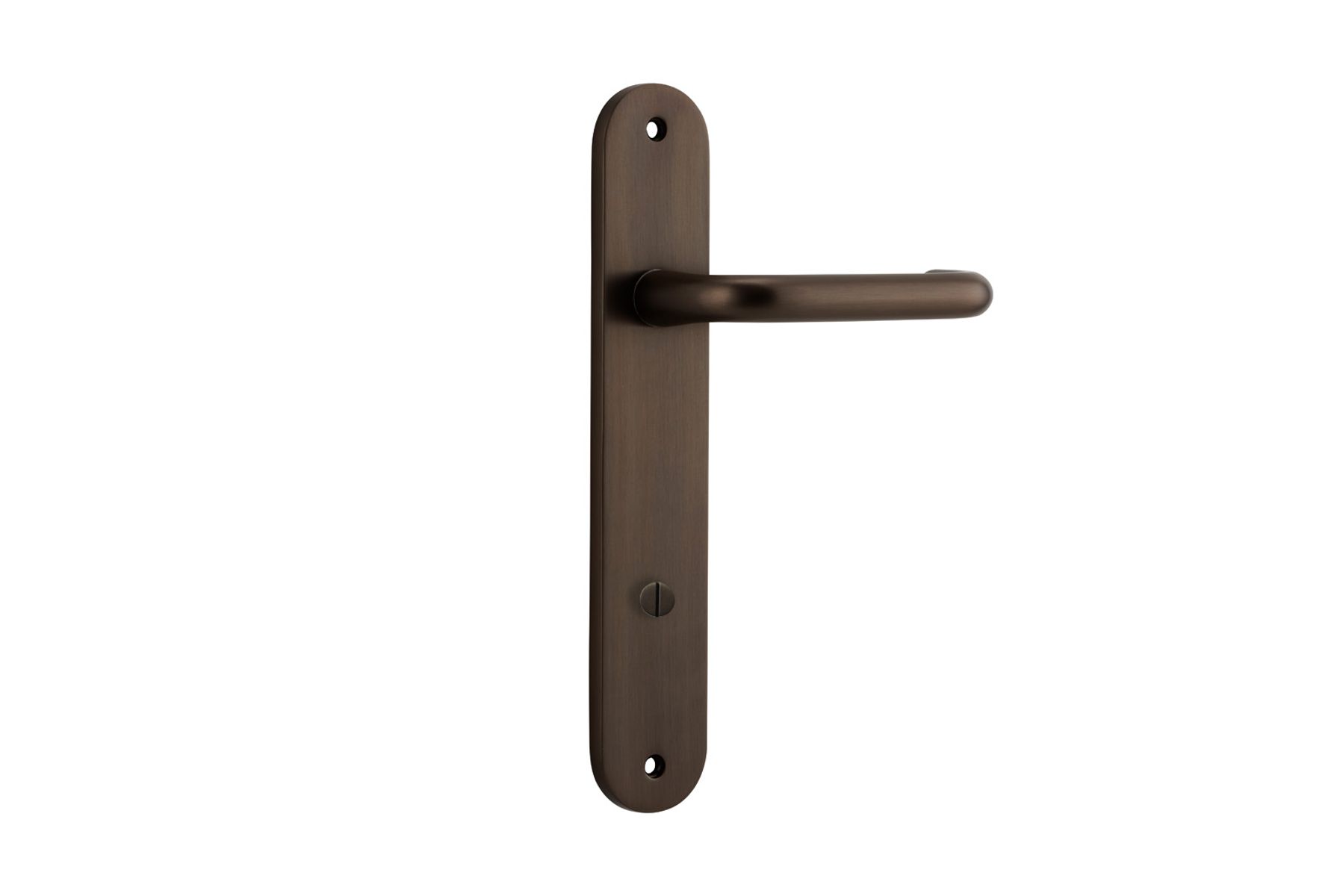 10846P85 - Oslo Lever - Oval Backplate - Signature Brass - Privacy