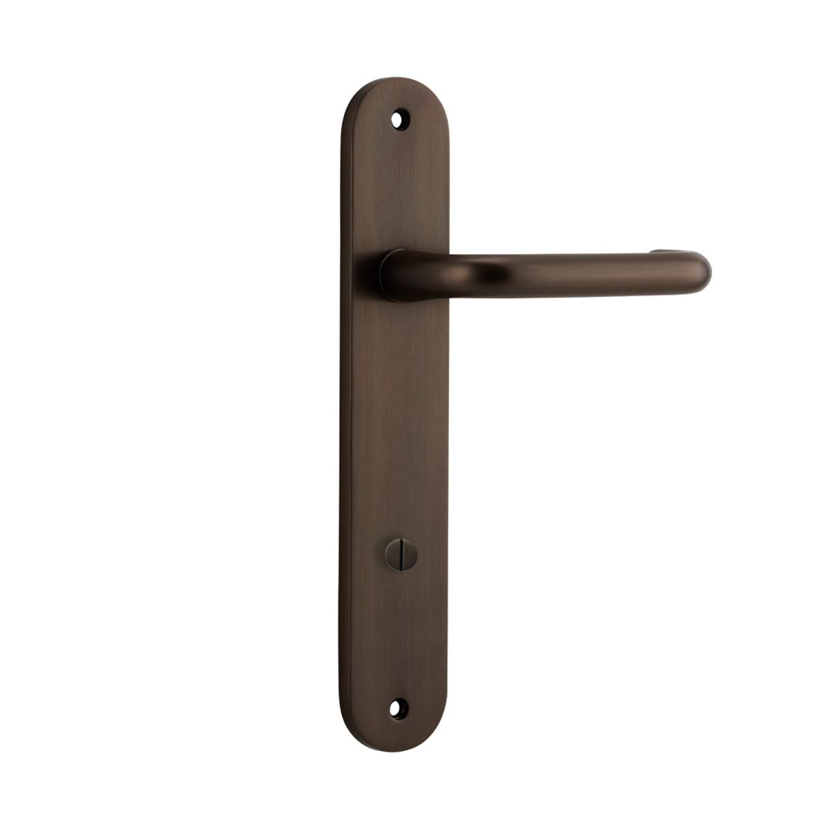 10846P85 - Oslo Lever - Oval Backplate - Signature Brass - Privacy