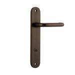 10846P85 - Oslo Lever - Oval Backplate - Signature Brass - Privacy