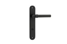 12900P85 - Helsinki Lever - Oval Backplate - Matt Black - Privacy