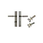 16750KPRIV60 - Berlin Lever - Rectangular Backplate Privacy Kit - Graphite PVD - Privacy
