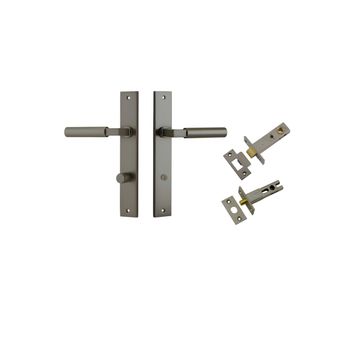 Berlin Lever - Rectangular Backplate Privacy Kit