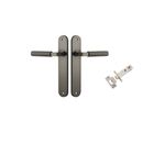 16868KPASS60 - Brunswick Lever - Oval Backplate Passage Kit - Graphite PVD - Passage