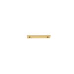 17153B - Helsinki Cabinet Pull with Backplate- CTC160mm - Brushed Gold PVD