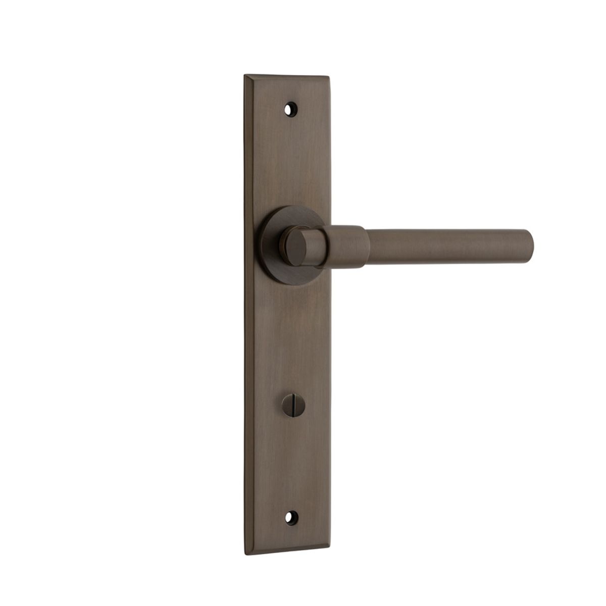 10904 - Helsinki Lever - Chamfered Backplate - Signature Brass - Passage