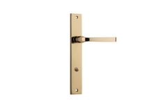 10208P85 - Annecy Lever - Rectangular Backplate - Polished Brass - Privacy