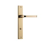 10208P85 - Annecy Lever - Rectangular Backplate - Polished Brass - Privacy