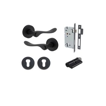 Stirling Lever - Round Rose Entrance Kit with Separate High Security Lock
