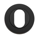 20063 - Oval Escutcheon -  Round - Matt Black