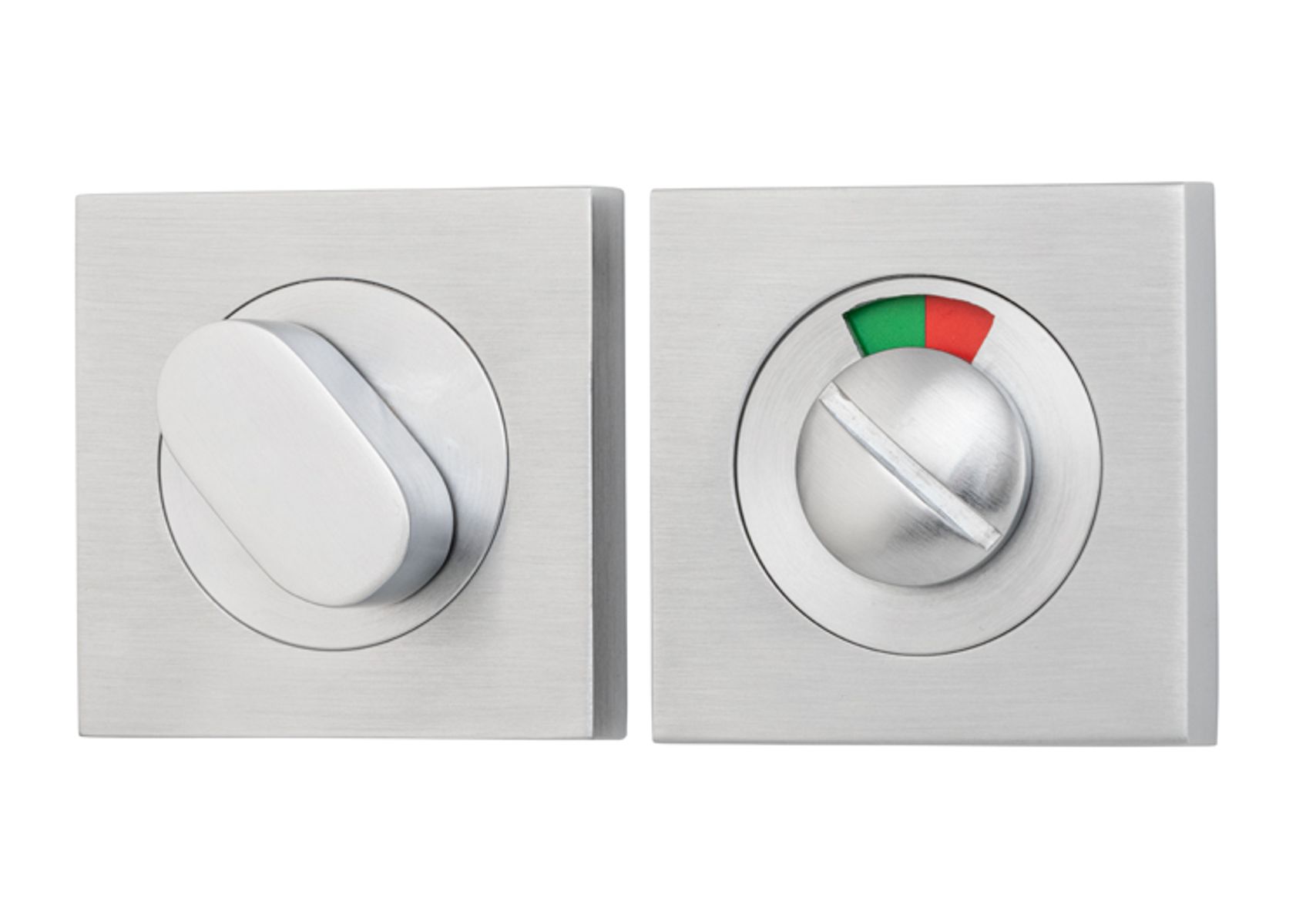 20115 - Privacy Turn With Indicator - Square - Brushed Chrome