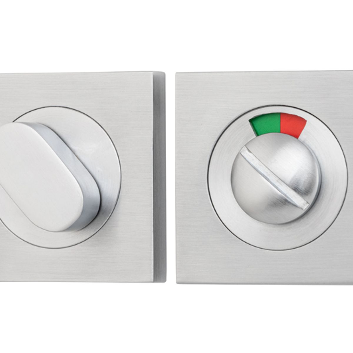 20115 - Privacy Turn With Indicator - Square - Brushed Chrome