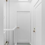 0452 - Bronte Lever - Round Rose - Brushed Brass - Passage