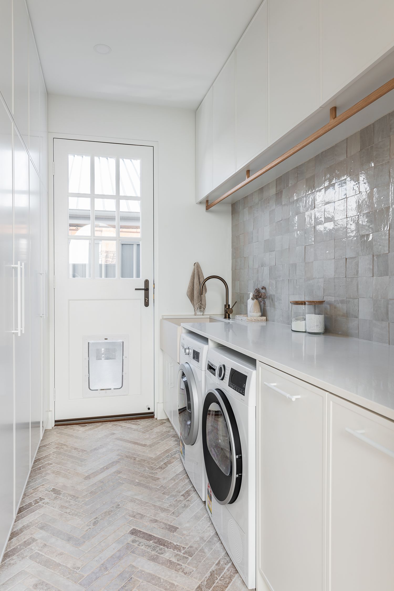 15226KPASS60 - Baltimore Lever - Oval Backplate Passage Kit - Brushed Brass - Passage