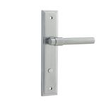 12402P85 - Helsinki Lever - Stepped Backplate - Brushed Chrome - Privacy