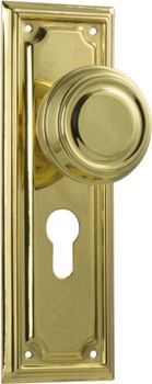 Edwardian Door Knob - Long Backplate
