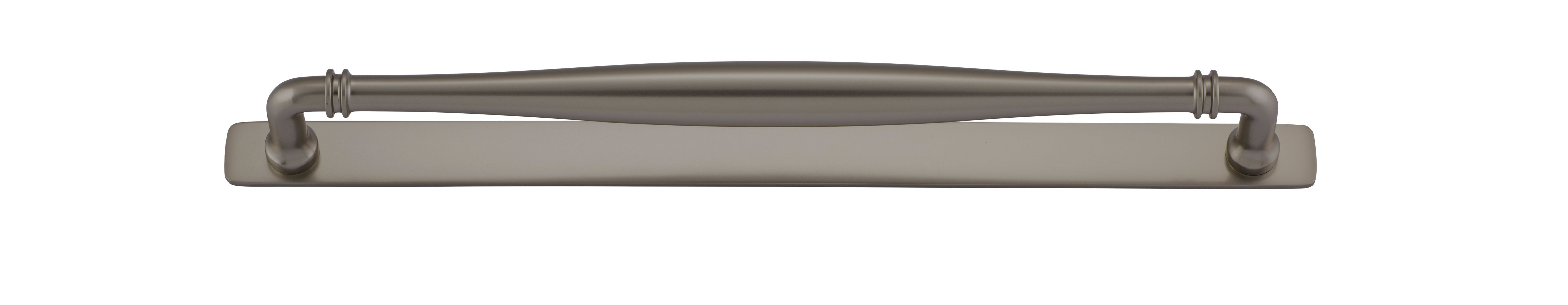 16940B - Sarlat Cabinet Pull with Backplate - CTC320mm - Graphite PVD