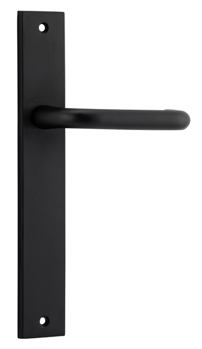 12844 - Oslo Lever - Rectangular Backplate - Matt Black - Passage
