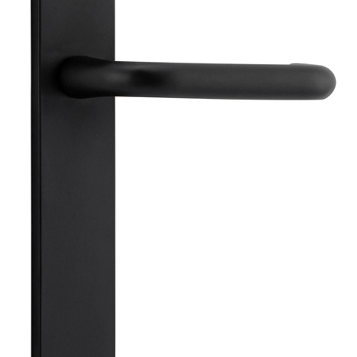 12844 - Oslo Lever - Rectangular Backplate - Matt Black - Passage