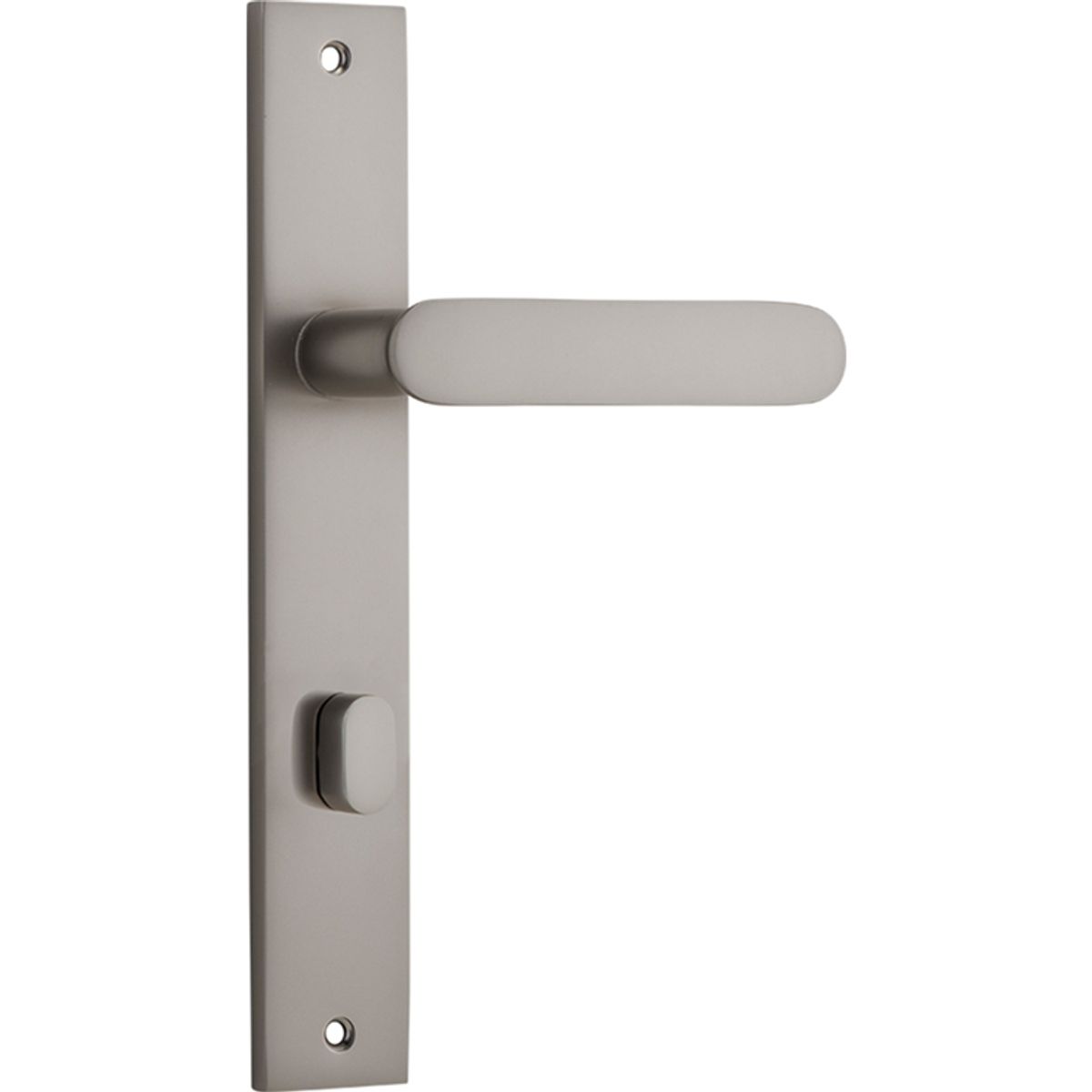 14748P85 - Bronte Lever - Rectangular Backplate - Satin Nickel - Privacy