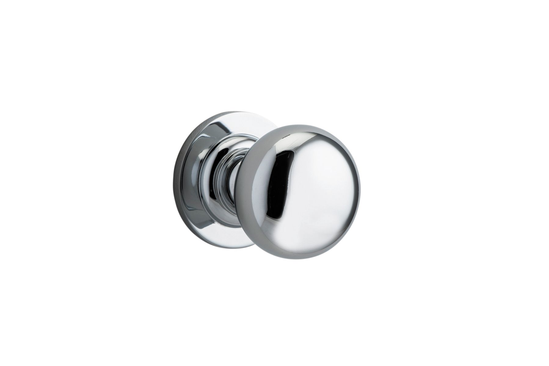 0204 - Cambridge Knob - Round Rose - Polished Chrome - Passage