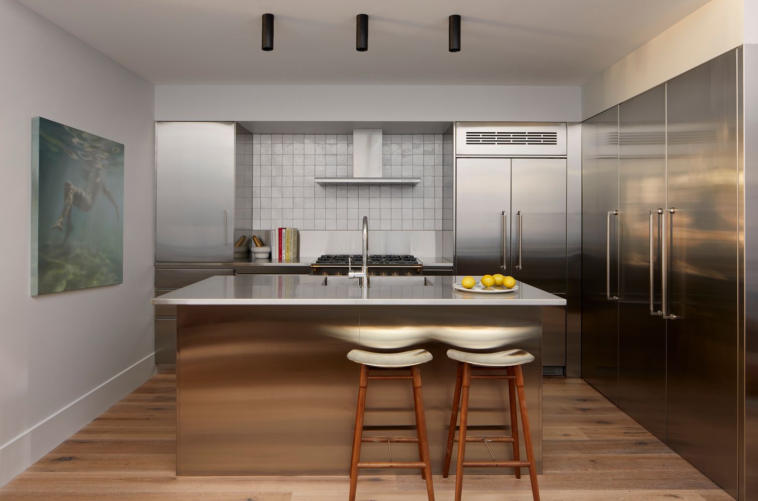 0480KENTR60KK - Berlin Pull Handle - 600mm Entrance Kit with Separate High Security Lock - Polished Brass - Entrance