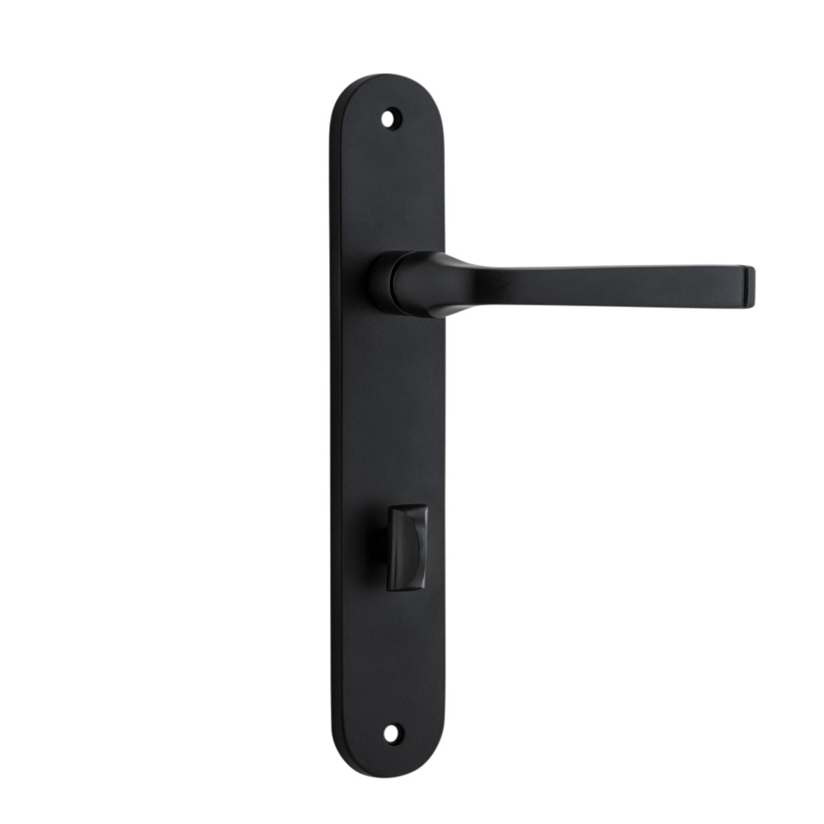 12732P85 - Annecy Lever - Oval Backplate - Matt Black - Privacy