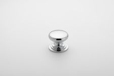 0566 - Sarlat Cupboard Knob - P27xD32mm - Polished Chrome