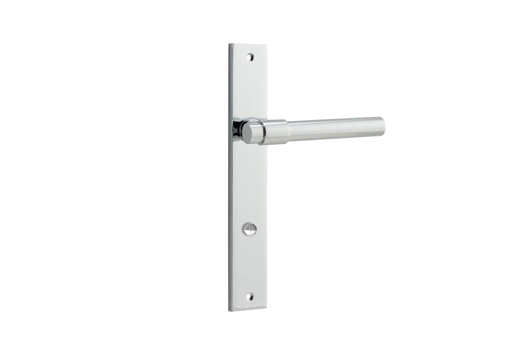 11896P85 - Helsinki Lever - Rectangular Backplate - Polished Chrome - Privacy