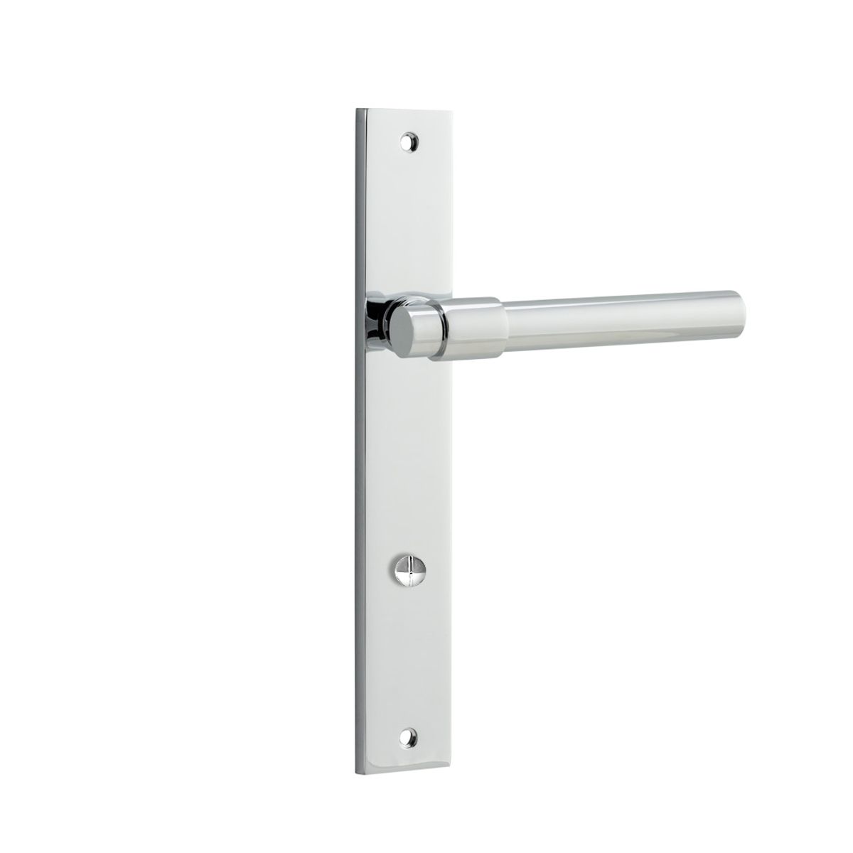 11896P85 - Helsinki Lever - Rectangular Backplate - Polished Chrome - Privacy