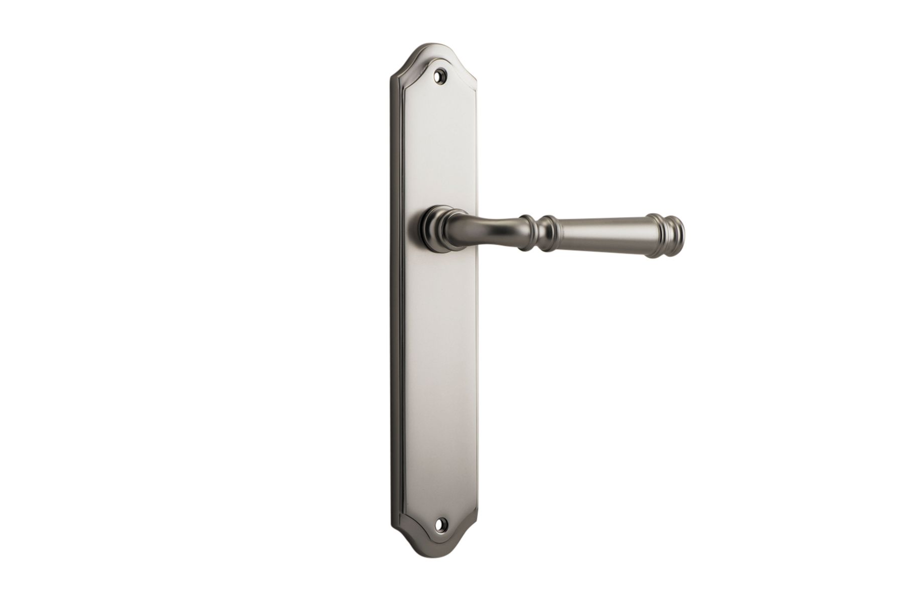 14718 - Verona Lever - Shouldered Backplate - Satin Nickel - Passage