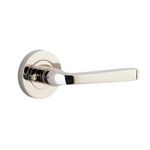 0328KIBPRIV60 - Annecy Lever - Round Rose (Inbuilt Privacy) - Polished Nickel - Privacy