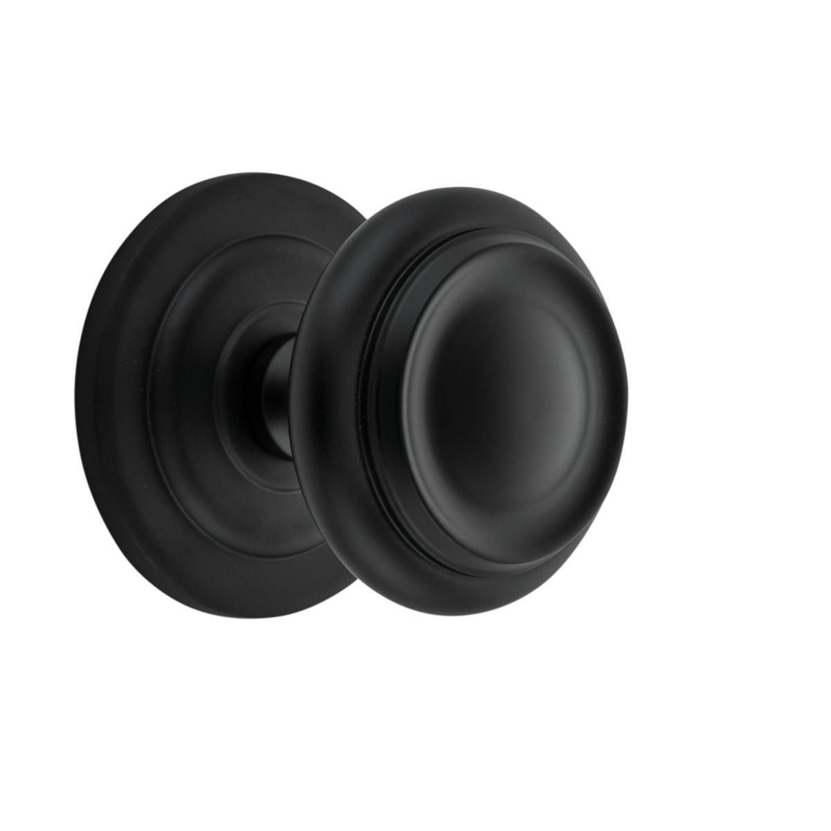9403 - Sarlat Centre Door Knob - Matt Black