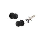 0223KPASS60 - Guildford Knob - Round Rose Passage Kit - Matt Black - Passage