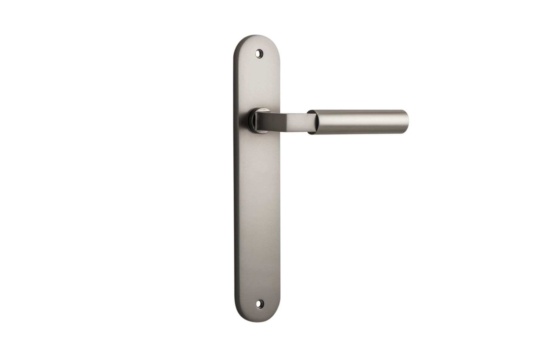 14766 - Berlin Lever - Oval Backplate - Satin Nickel - Passage