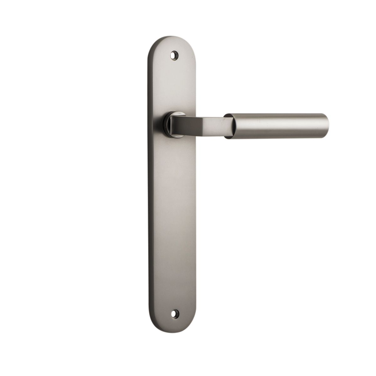 14766 - Berlin Lever - Oval Backplate - Satin Nickel - Passage
