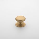 0578 - Sarlat Cupboard Knob - P27xD32mm - Brushed Brass