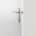14846 - Oslo Lever - Oval Backplate - Satin Nickel - Passage