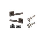 0411KPRIV60 - Berlin Lever - Square Rose Privacy Kit - Signature Brass - Privacy
