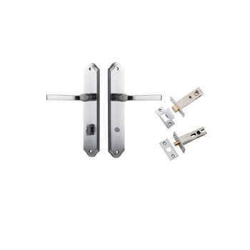 Annecy Lever - Shouldered Backplate Privacy Kit with Privacy Turn