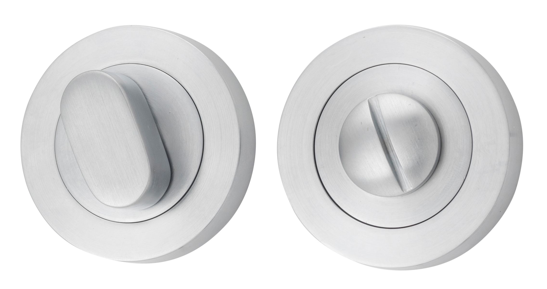 9315 - Privacy Turn - Round - Brushed Chrome