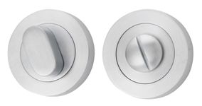9315 - Privacy Turn - Round - Brushed Chrome